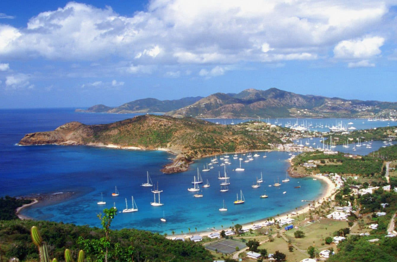 Aerial view of Shirley's Heights